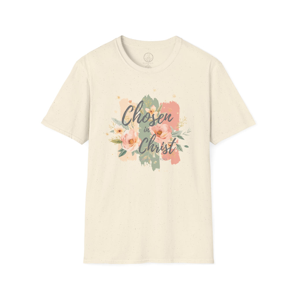 Chosen in Christ – Ephesians 1:4 Floral Christian Tee