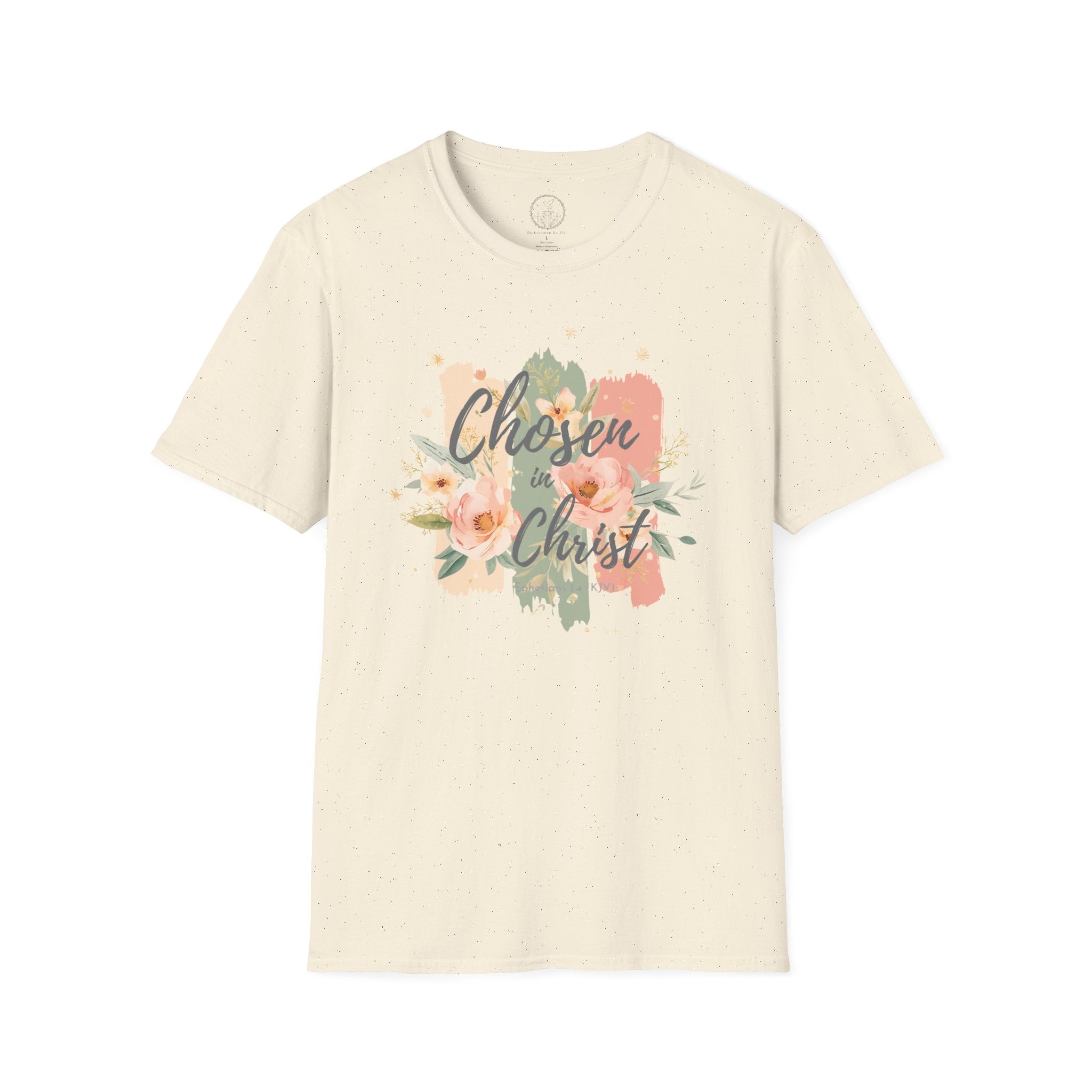 Chosen in Christ – Ephesians 1:4 Floral Christian Tee