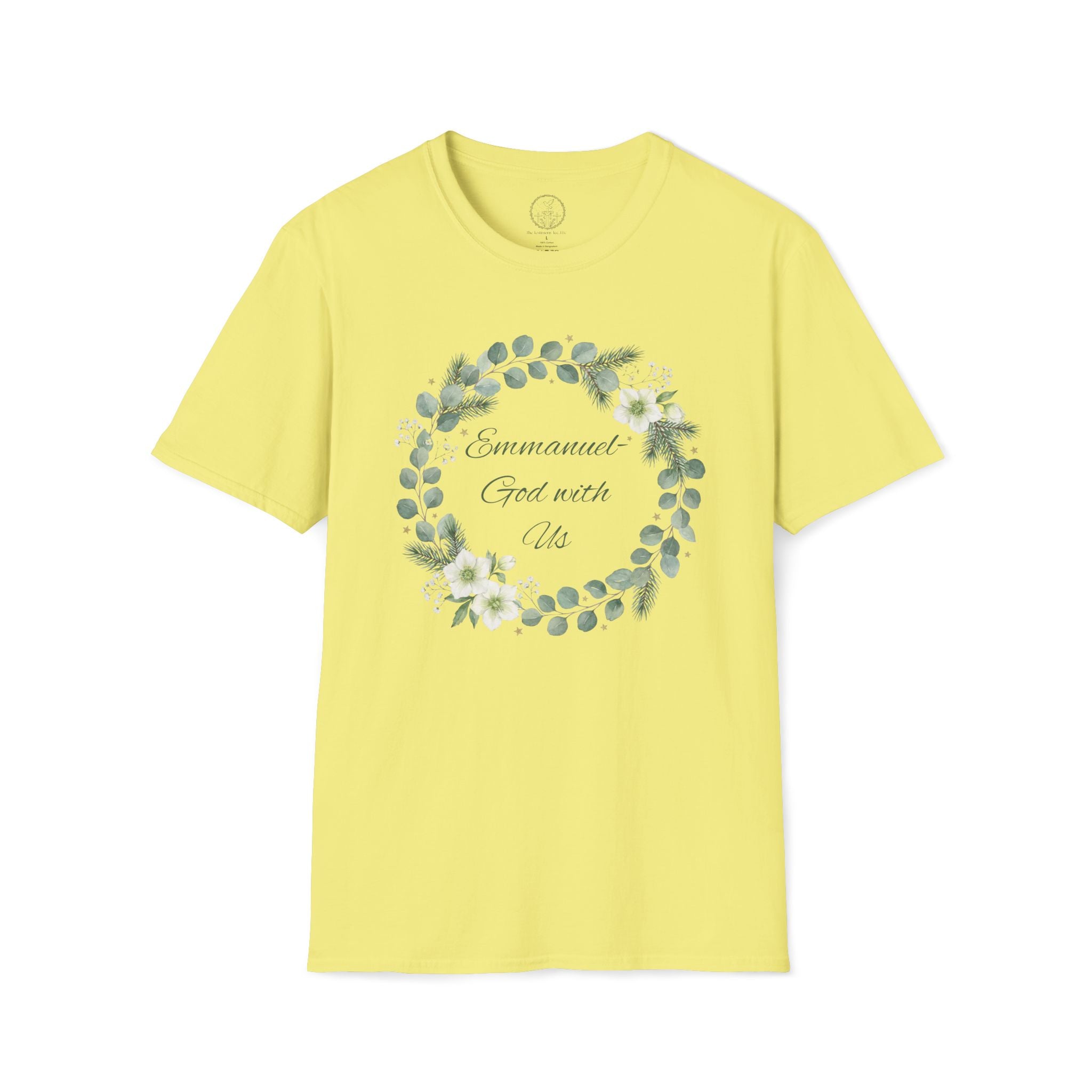 Emmanuel – God With Us Christmas Wreath Tee