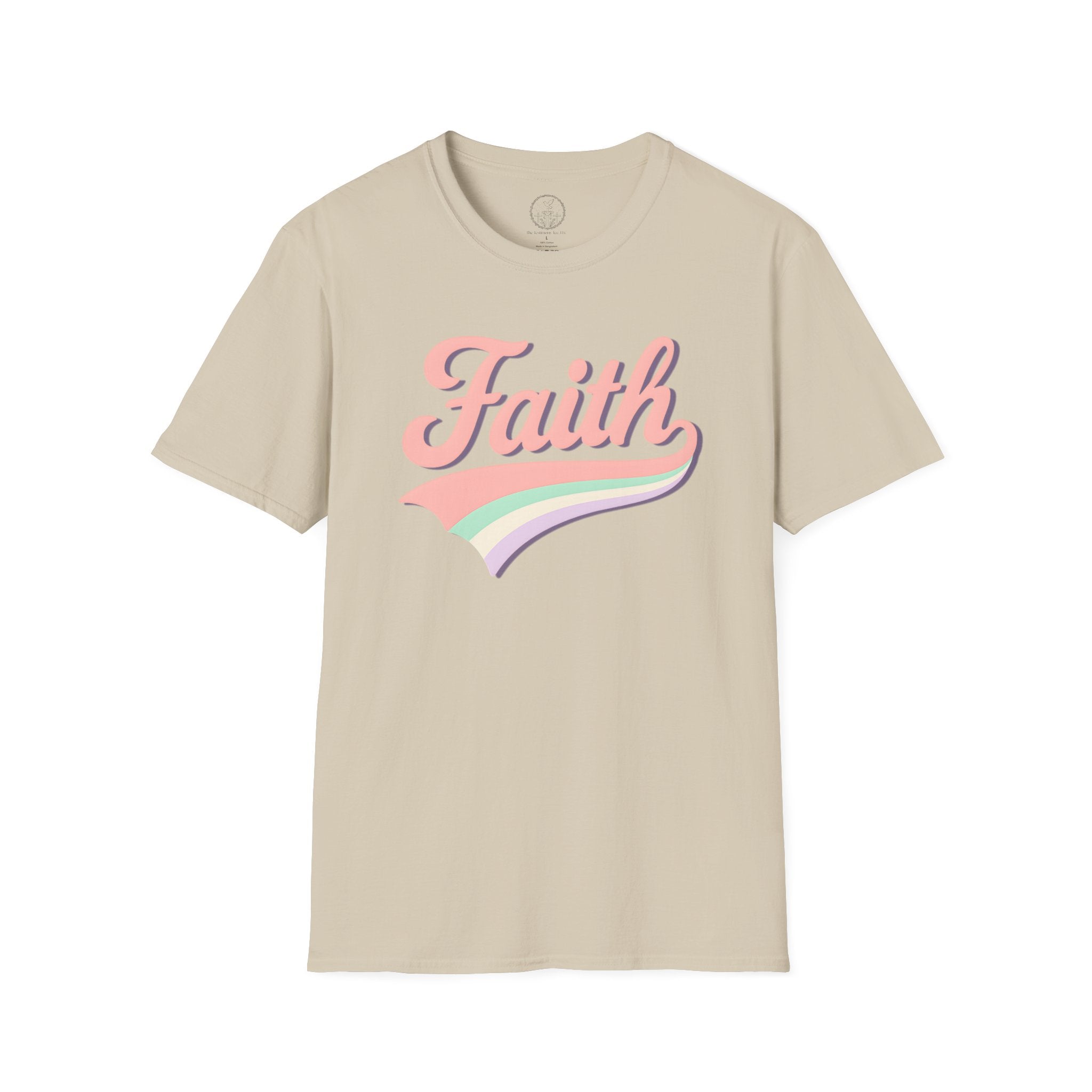 Faith Retro Rainbow Christian T-Shirt