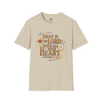Trust in the Lord With All Your Heart Floral Scripture Tee