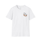Chosen in Christ Floral Pocket Tee — Ephesians 1:4