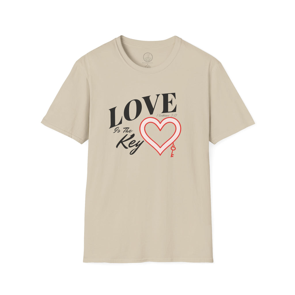 Love Is the Key – 1 Corinthians 13 Christian T-Shirt