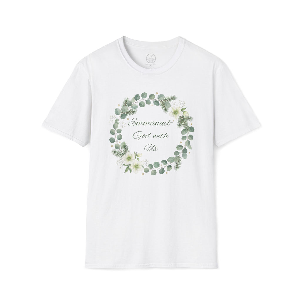 Emmanuel – God With Us Christmas Wreath Tee