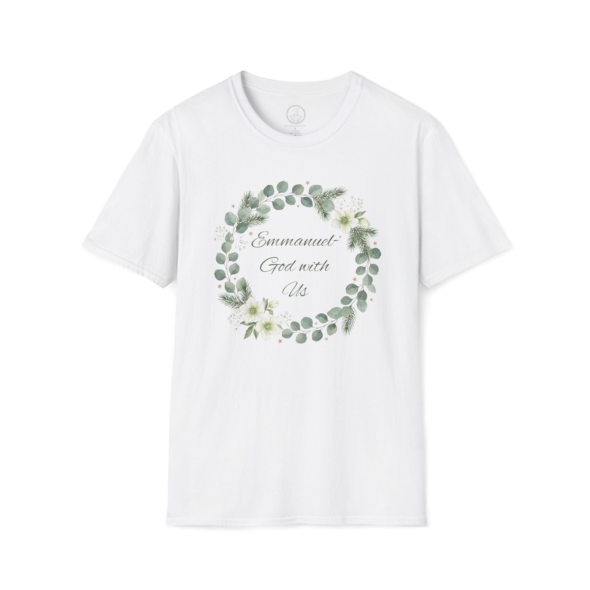 Emmanuel – God With Us Christmas Wreath Tee