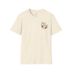 Chosen in Christ Floral Pocket Tee — Ephesians 1:4