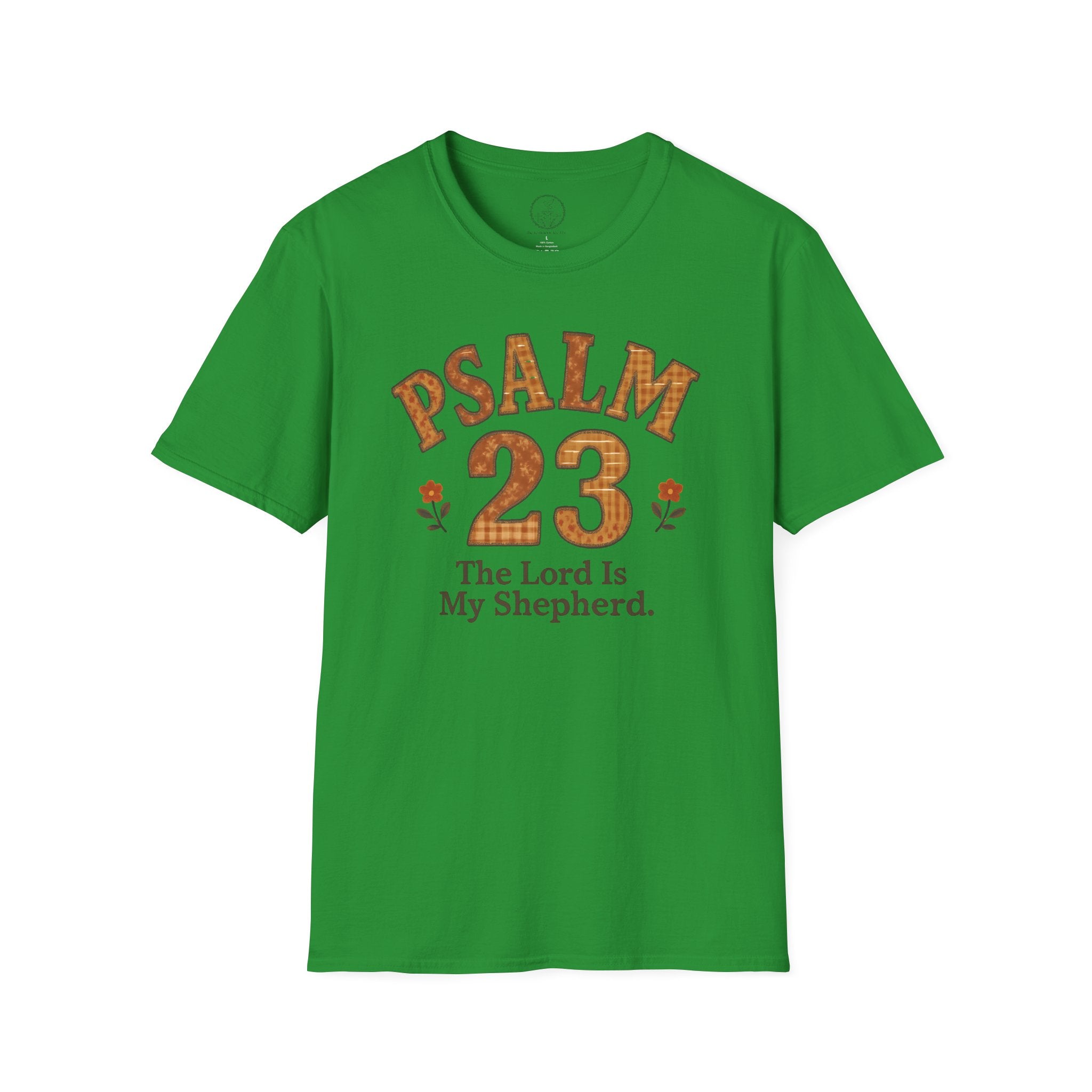 Psalm 23 Patchwork “The Lord Is My Shepherd” Christian T-Shirt
