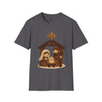 Faux Yarn Printed Image of Manger Scene