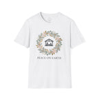 Peace on Earth Nativity Wreath – Christmas Christian T-Shirt
