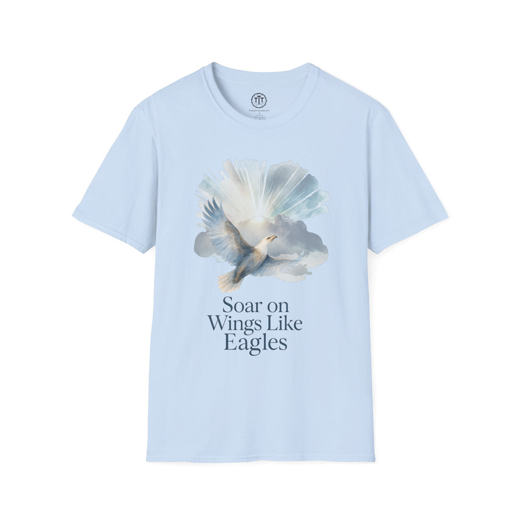 Soar on Wings Like Eagles – Isaiah 40:31 Christian T-Shirt