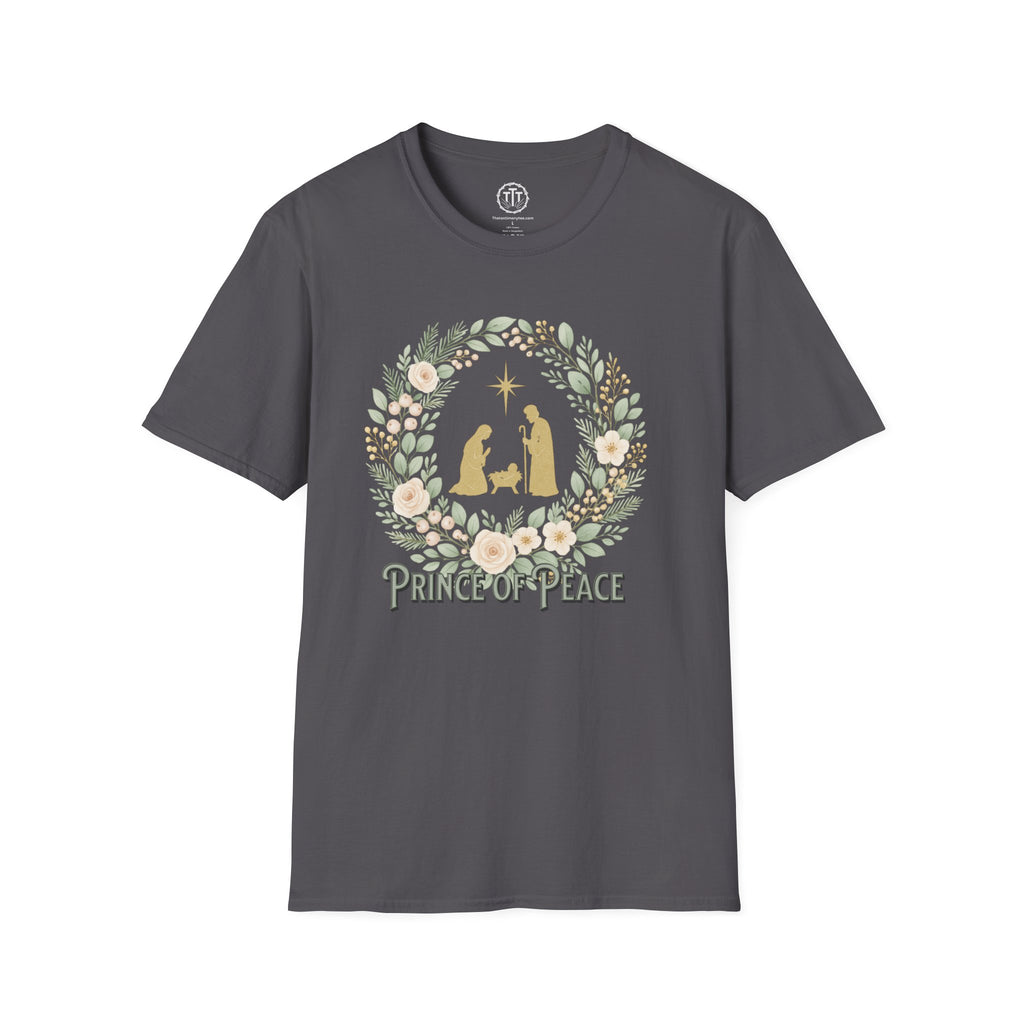 Prince of Peace – Nativity Wreath Christian T-Shirt