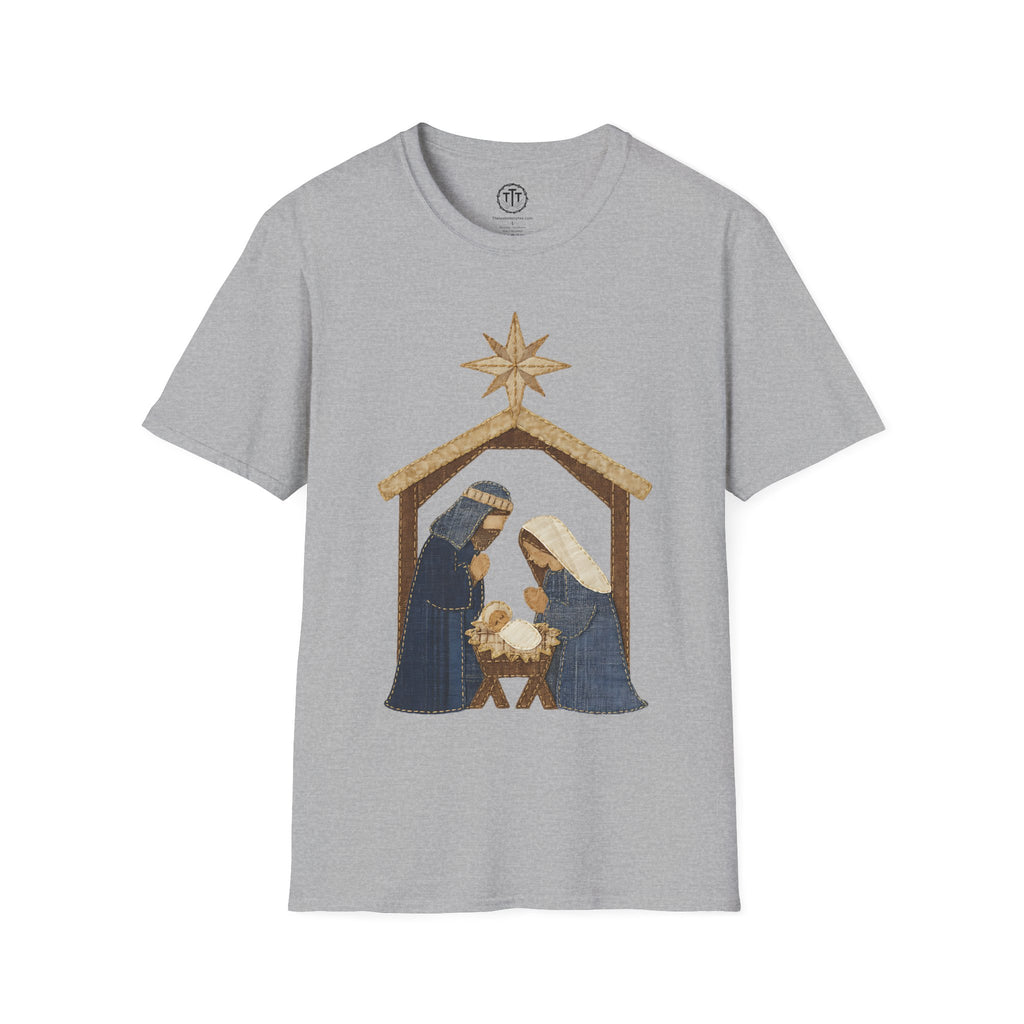 Patchwork Print Manger Scene