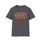 God Is Good All the Time – Christian Floral Typography Tee