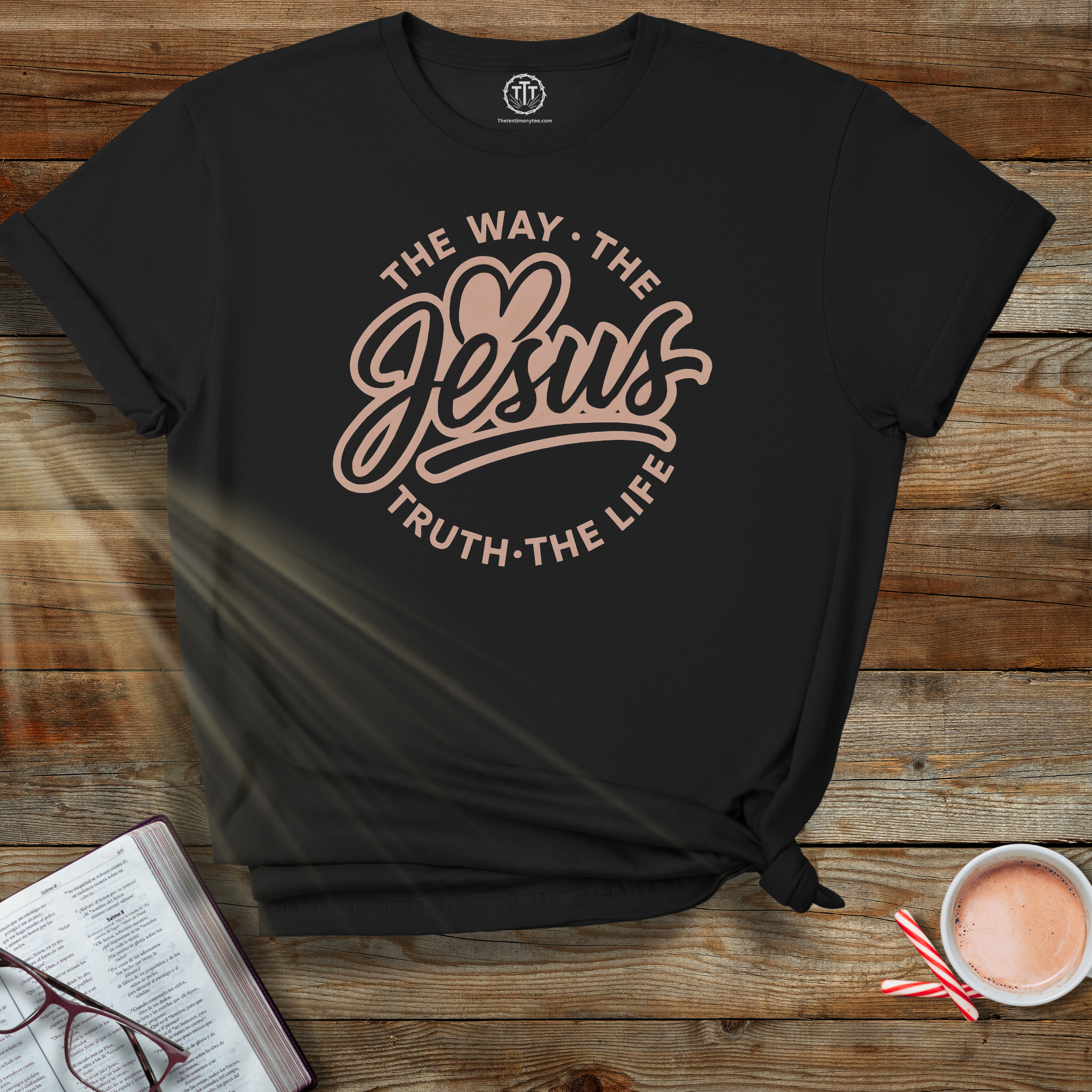 Jesus — The Way, The Truth, The Life T-Shirt | John 14:6 KJV | Christian Retro Faith Tee